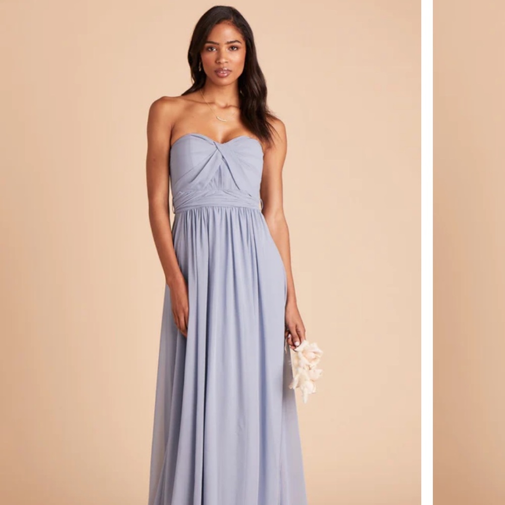 Birdy Grey Grace Convertible Dress in Chiffon Dusty Blue